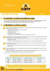 La prise de congés